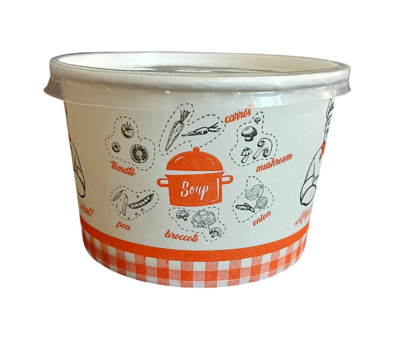 16 Oz Kapaklı Çorba Kasesi 500'lü