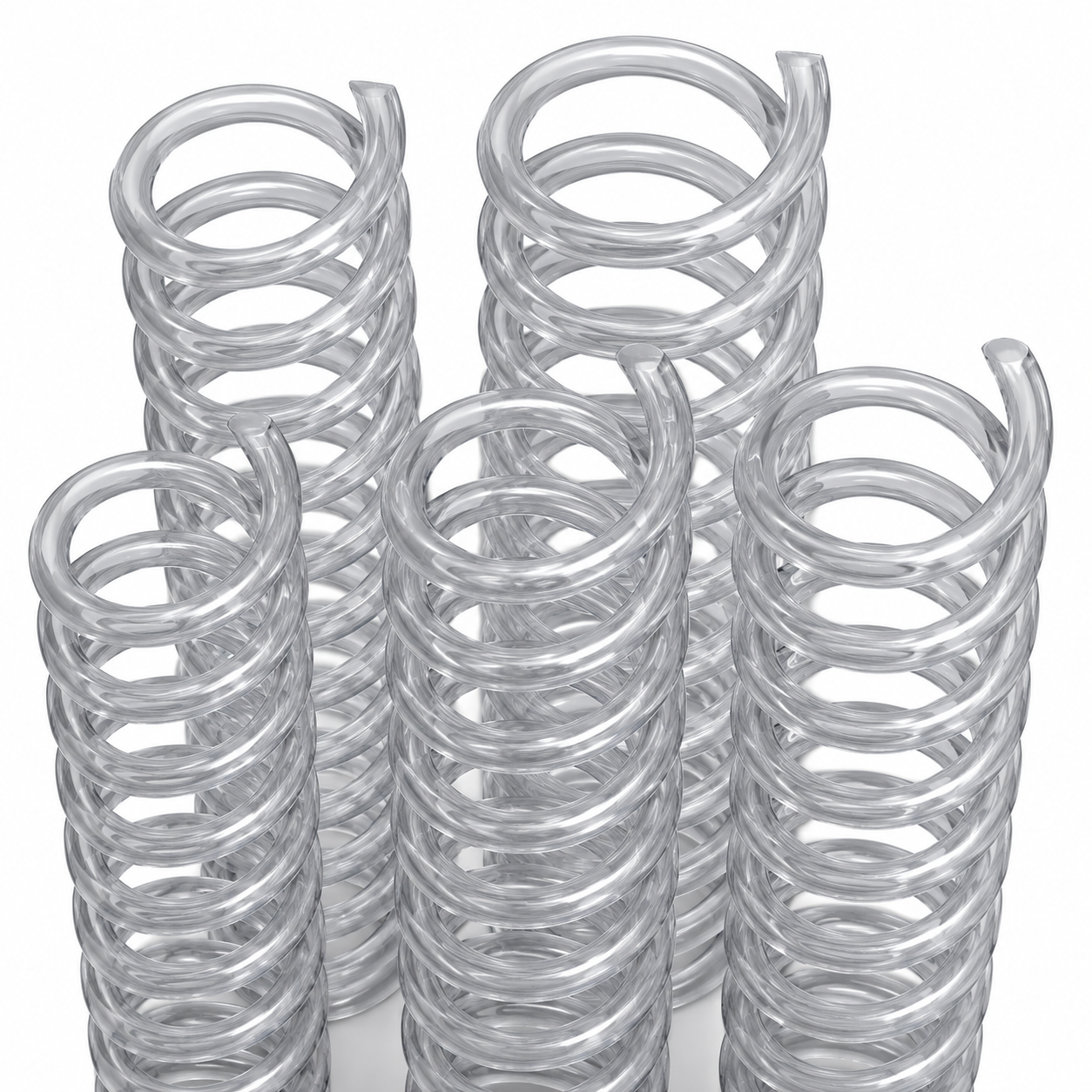 3:1 20 mm A4 Şeffaf plastik helezon spiraller 100 ADET (1 Poşet)
